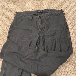 Abercrombie and Fitch grey straight leg pants